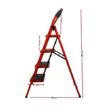 نردبان ۴ پله پارسا کد ۴۴۴ – آلومینیومی خانگی - Image 2